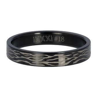 iXXXi Ring 4mm Black Zebra