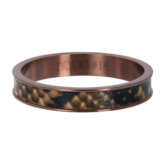 iXXXi Ring 4mm Leopard Brown
