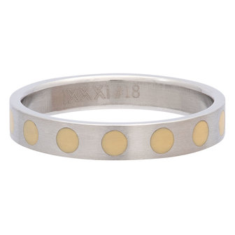iXXXi Ring 4mm Edelstaal Round Yellow