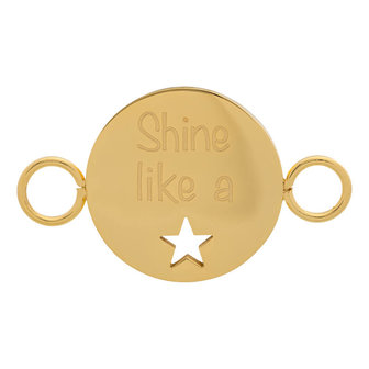 iXXXi Bangle Meddy  Shine like a star Edelstaal Goudkleurig