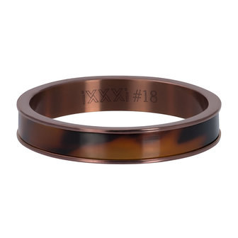 iXXXi Ring 4mm Tiger Brown