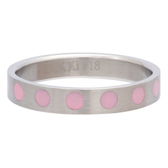 iXXXi Ring 4mm Edelstaal Round Pink
