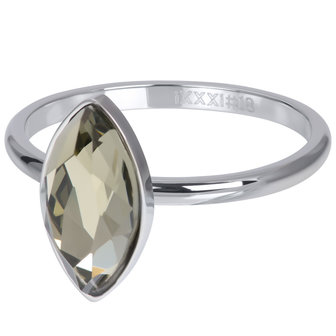 iXXXi Ring 2mm Royal Diamond Crystal Zilverkleurig