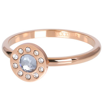 iXXXi Ring 2mm Diamond Circle Rose Goudkleurig