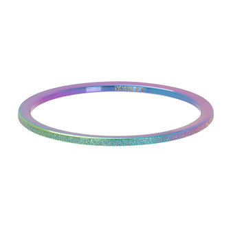 iXXXi Ring 1mm Rainbow Sandblasted