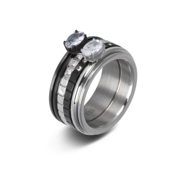 iXXXi Ring 2mm King Zilverkleurig