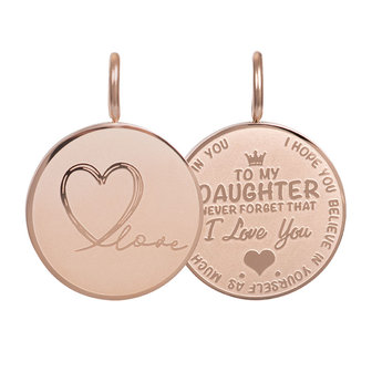 iXXXi Hanger Daughter Love small Rose Goudkleurig