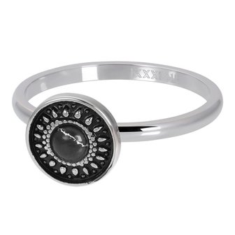 iXXXi Ring 2mm Vintage Black Zilverkleurig