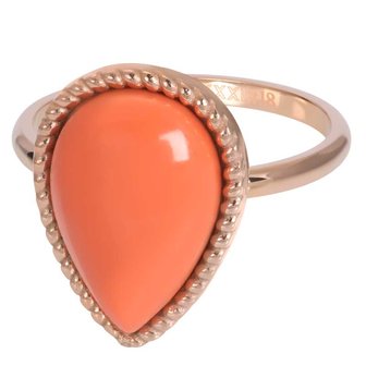 iXXXi Ring 2mm Rhapsody Coral Rose Goudkleurig