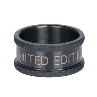 iXXXi Limited Edition Basis Ring 10mm Edelstaal Black