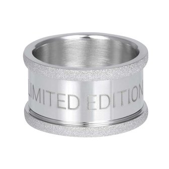 iXXXi Limited Edition Basis Ring 12mm Edelstaal Zilverkleurig