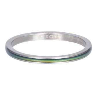 iXXXi Ring 2mm Line Mood Zilverkleurig