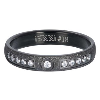 iXXXi Ring 4mm Blaze Black