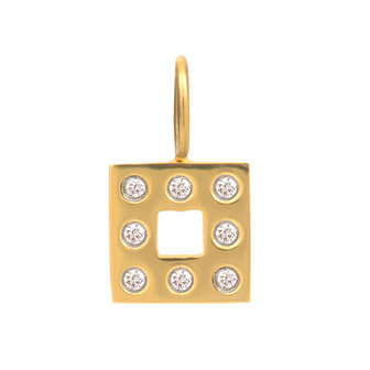 iXXXi Charm Design Square Goudkleurig