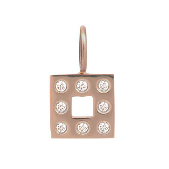 iXXXi Charm Design Square Rose Goudkleurig