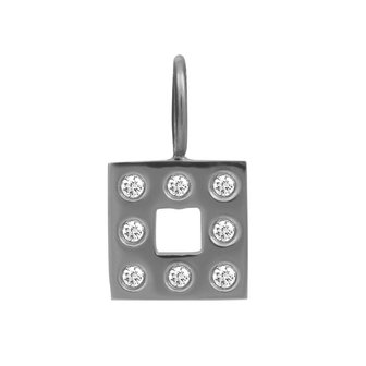 iXXXi Charm Design Square Zilverkleurig