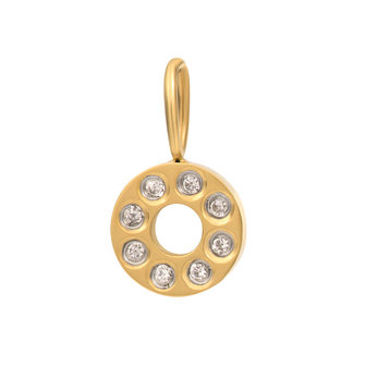 iXXXi Charm Design Circle Goudkleurig