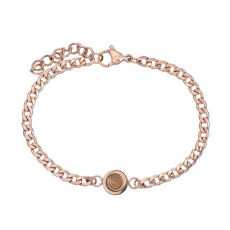 iXXXi Armband Flat Chain CreArtive Basis Rose Goudkleurig 17cm + 3cm