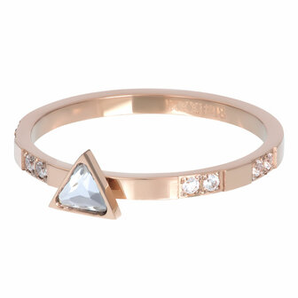 iXXXi Ring 2mm Expression Triangle Rose Goudkleurig