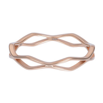 iXXXi Ring 4mm Modern Rose Goudkleurig