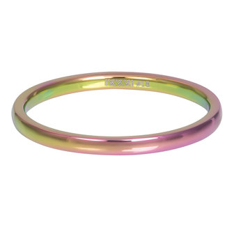 iXXXi Ring 2mm Smooth Rainbow