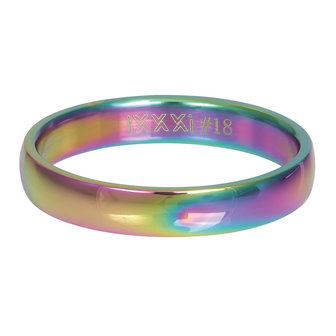 iXXXi Ring 4mm Smooth Rainbow