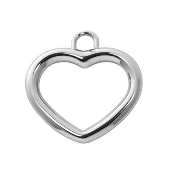 iXXXi Charm Heart Open Zilverkleurig