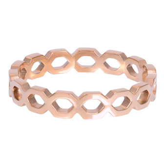iXXXi Ring 4mm Oregami Rose Goudkleurig