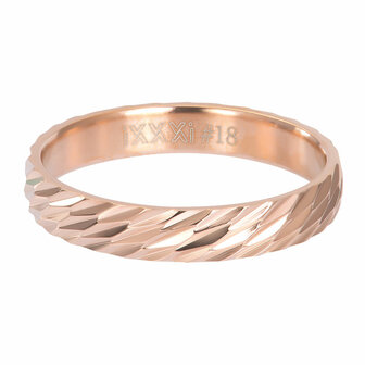 iXXXi Ring 4mm Aura Rose Goudkleurig