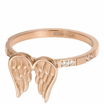 iXXXi Ring 2mm Wings Rose Goudkleurig