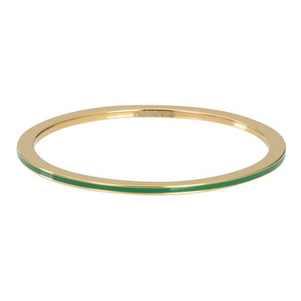 iXXXi Ring 1mm Line Emerald Goudkleurig