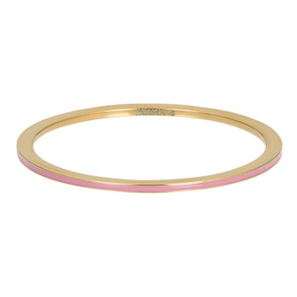 iXXXi Ring 1mm Line Pink Goudkleurig