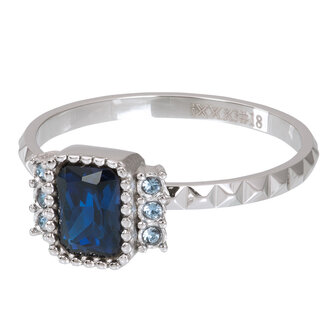 iXXXi Fame Ring 2mm Miracle Blue Zilverkleurig
