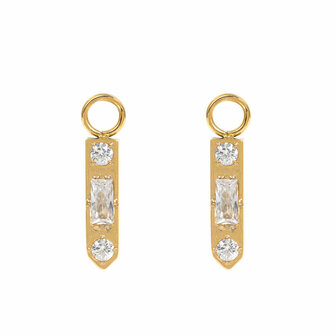 iXXXi Hoop Charms Sparkle Crystal Cz Goudkleurig