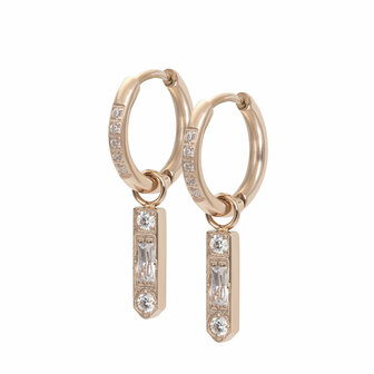 iXXXi Hoop Charms Sparkle Crystal Cz Goudkleurig