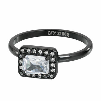 iXXXi Ring 2mm Celebration Crystal CZ Black