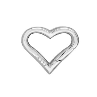 iXXXi Connect link Click sluiting Heart Zilverkleurig 1,4cm