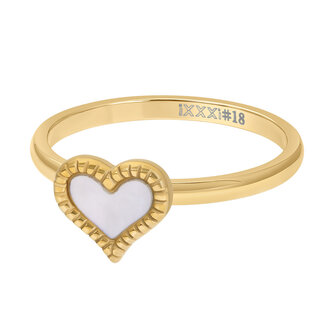 iXXXi Ring 2mm Love Goudkleurig