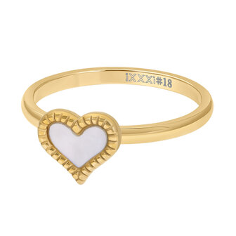 iXXXi Ring 2mm Love Goudkleurig