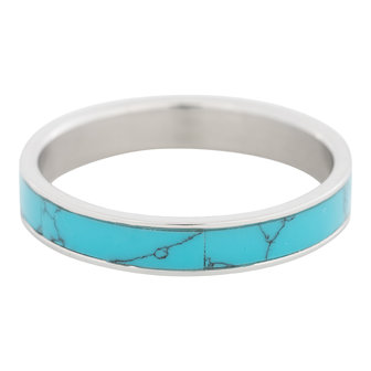 iXXXi Ring 4mm Edelstaal Turquoise
