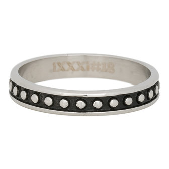 iXXXi Ring 4mm Edelstaal Ball Bear Zilver-kleurig