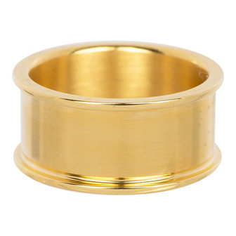 iXXXi Basis Ring 10mm Edelstaal Goudkleurig