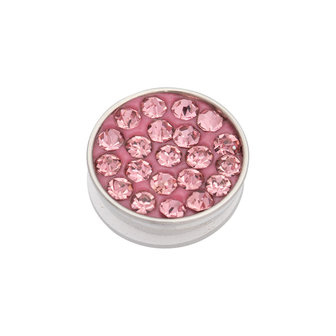 iXXXi Top Part Pink Stone Zilverkleurig