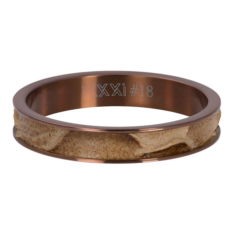 ketting Korea dealer iXXXi Ring 4mm Crocodile Brown - Buy iXXXi Online