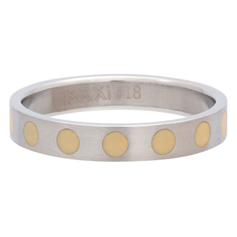 iXXXi Ring 4mm Edelstaal Round Yellow