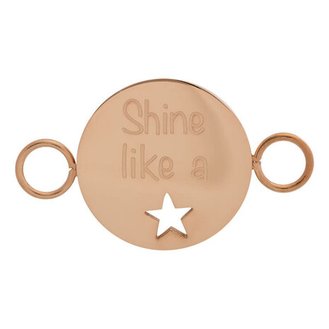 iXXXi Bangle Meddy  Shine like a star Edelstaal Rose Goudkleurig