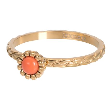 iXXXi Ring 2mm Inspired Coral Goudkleurig