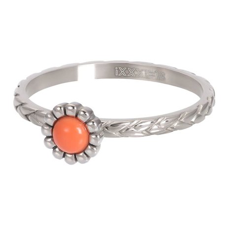 iXXXi Ring 2mm Inspired Coral Zilverkleurig