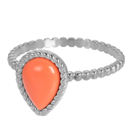 iXXXi Ring 2mm Magic Coral Zilverkleurig