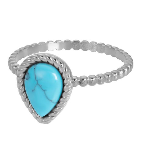 iXXXi Ring 2mm Magic Turquoise Zilverkleurig